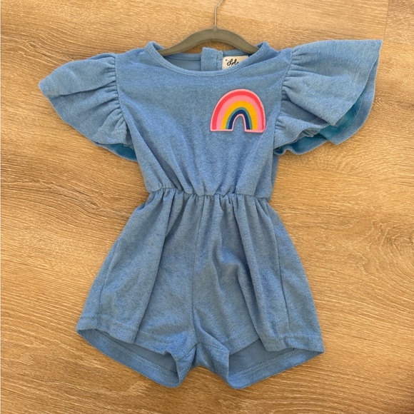 Lola + The Boys Blue terry cloth onesie - Picture 2 of 5